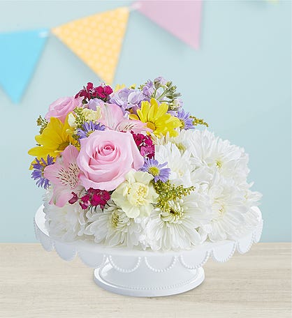 Birthday Wishes Flower Cake® Cheerful Cascade™